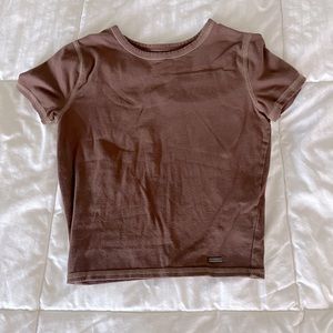 Hollister Brown Baby Tee